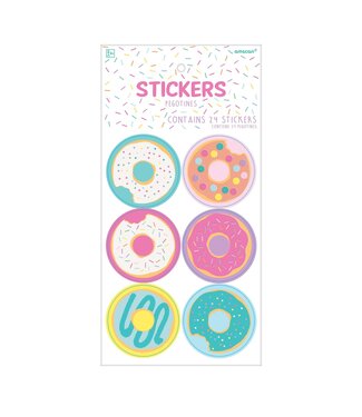 Donut Party Stickers 24ct