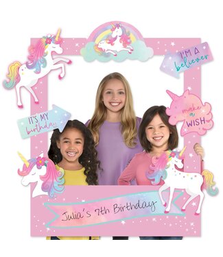 Enchanted Unicorn Customizable Birthday Photo Frame Kit