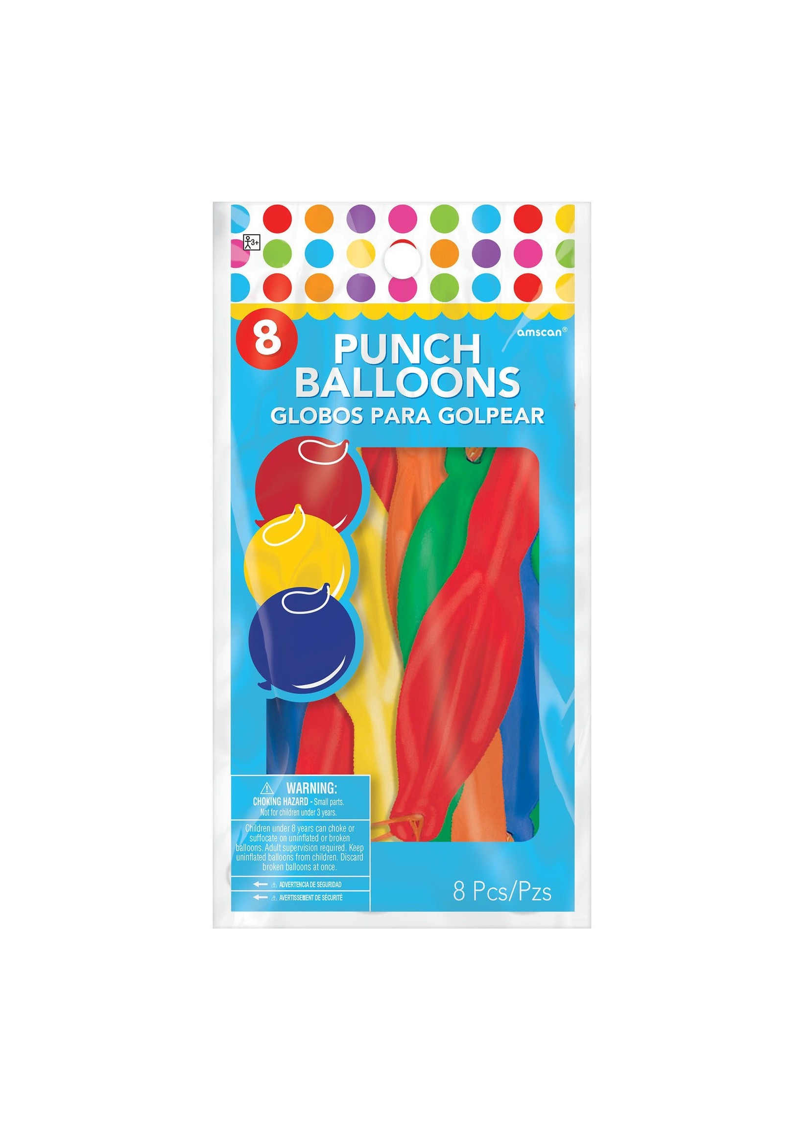 8CT PUNCH BALLOONS