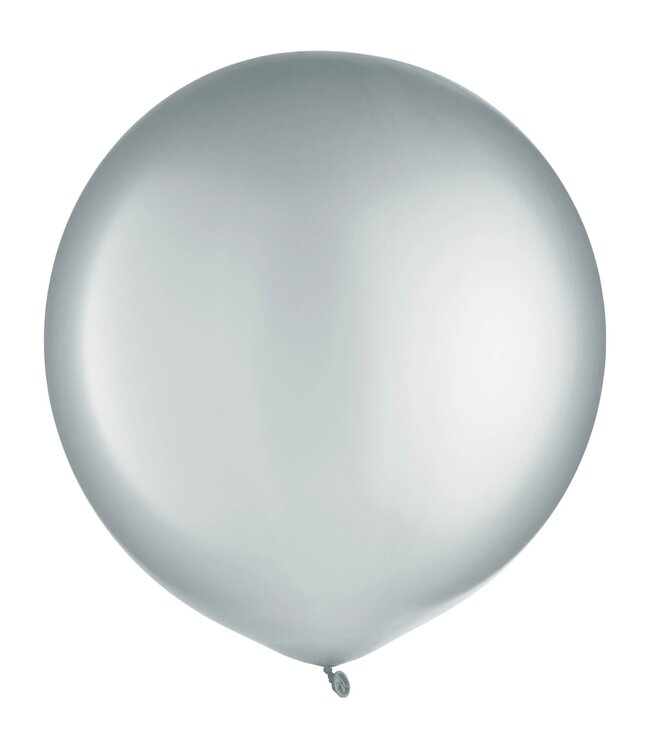 Silver Latex Balloon - 4ct