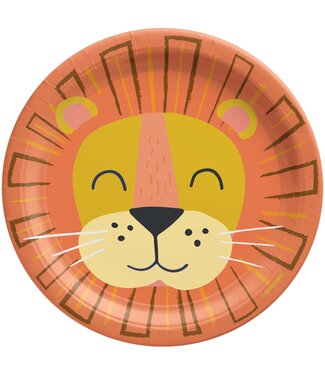 Get Wild Lion Paper Dessert Plates - 8ct
