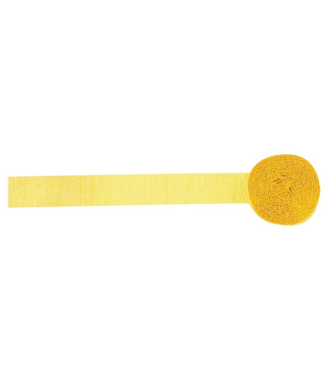 Yellow Sunshine Crepe Streamer, 81ft