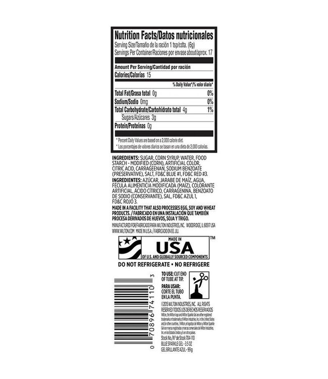 3.5OZ SPARKLE GEL BLUE