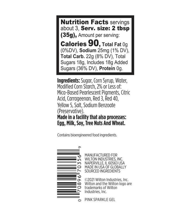 3.5oz SPARKLE GEL PINK