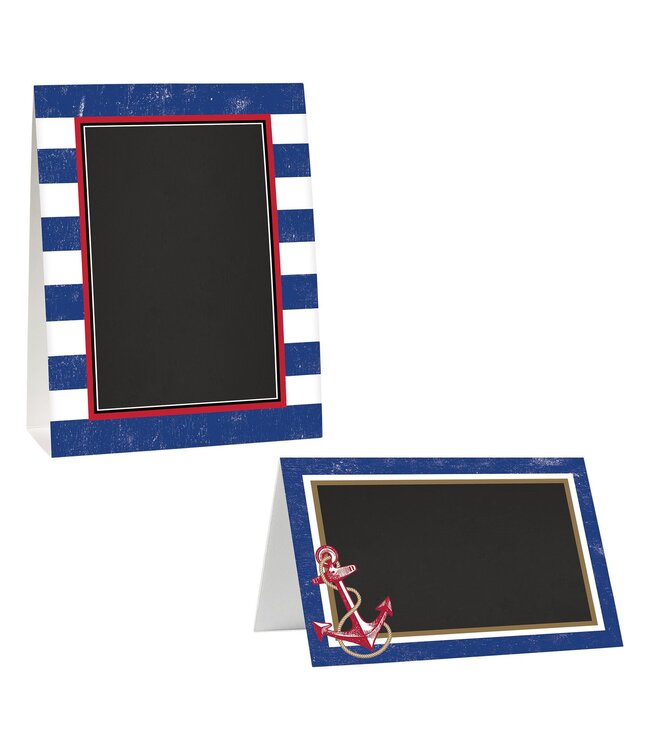 8CT TENT CARDS NAUTICAL