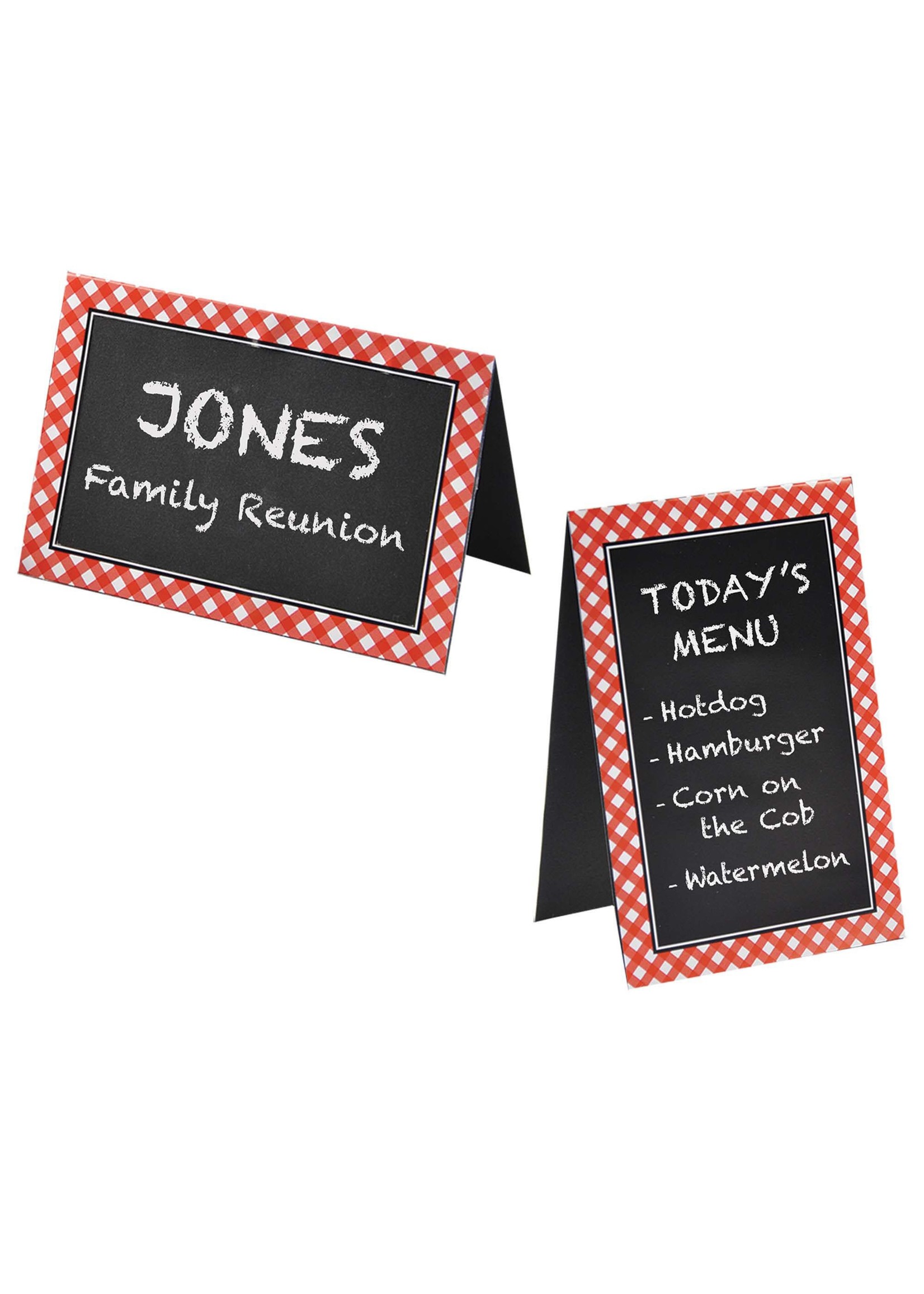 8CT CHALK TABLE CARDS Party On!