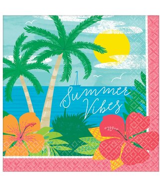 AMSCAN Summer Vibes Lunch Napkins - 125ct