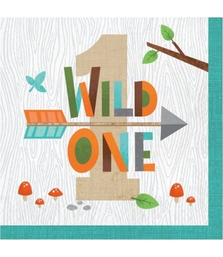 Creative Converting 16CT LUN WILD ONE 1ST