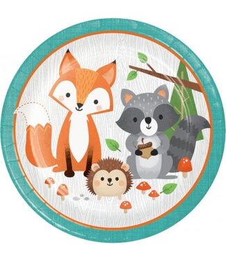 Creative Converting Woodland Animals Dinner Plates - 8ct