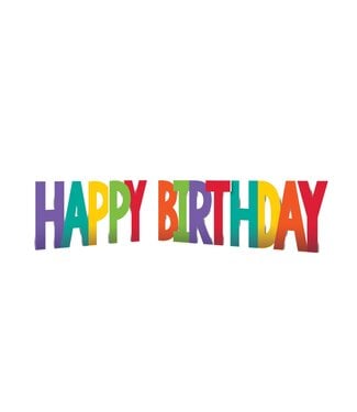 Amscan Birthday Accessories Rainbow Corrugate Yard Sign