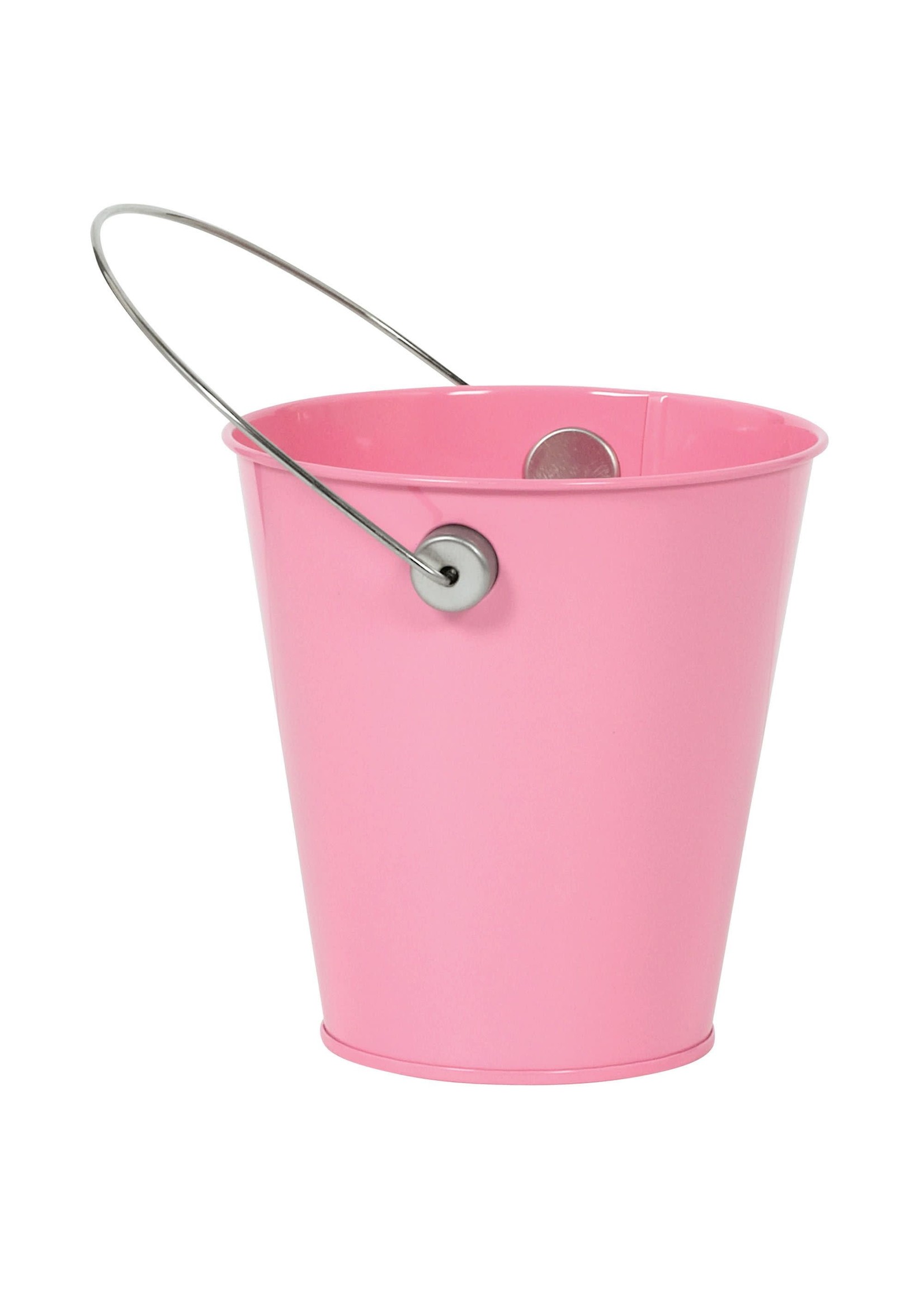 4.5in METAL BUCKET PINK - Party On!