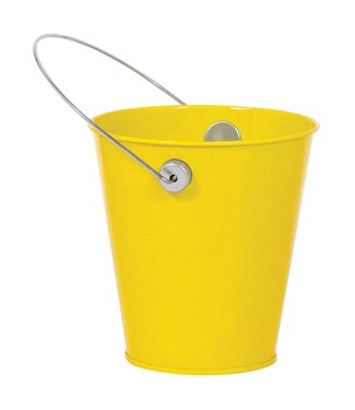Metal Bucket W/ Handle - Sunshine Yellow