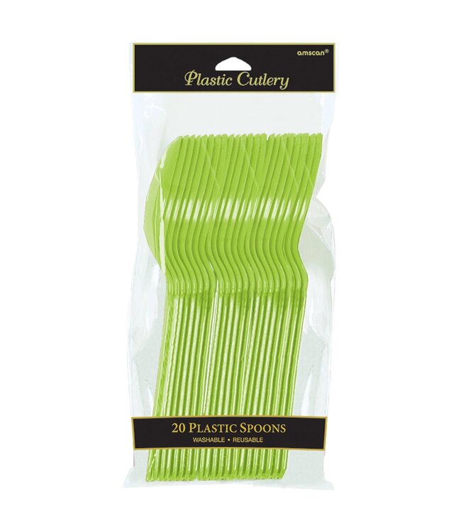 Plastic Spoons, Mid Ct. - Kiwi