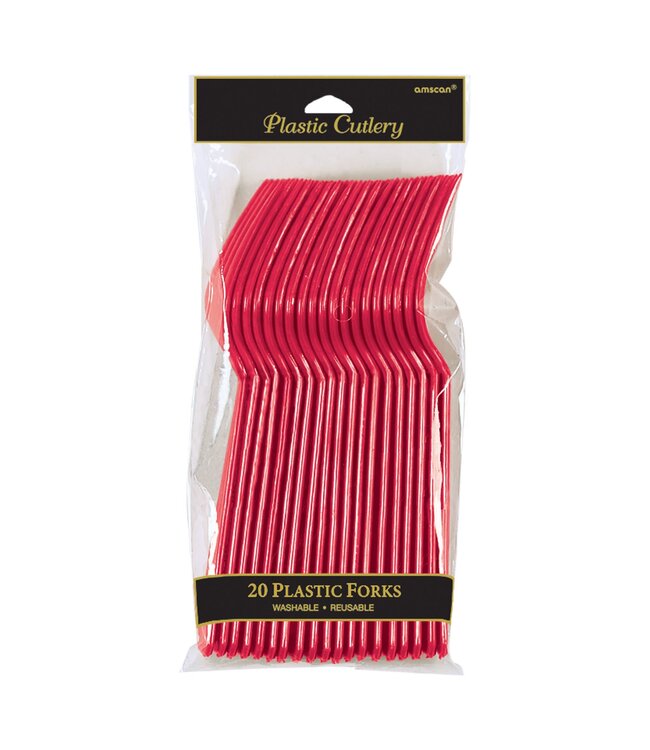 20CT FORK APPLE RED