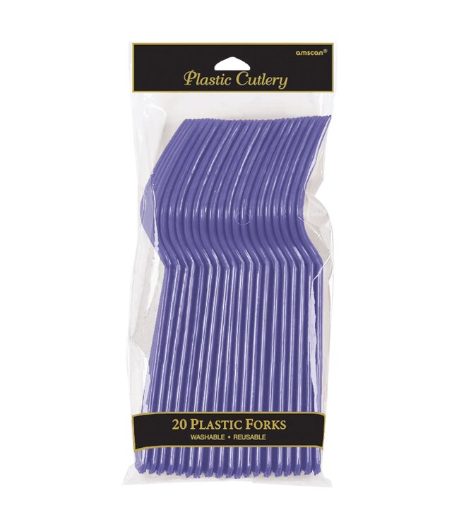 Plastic Forks, Mid Ct. - New Purple