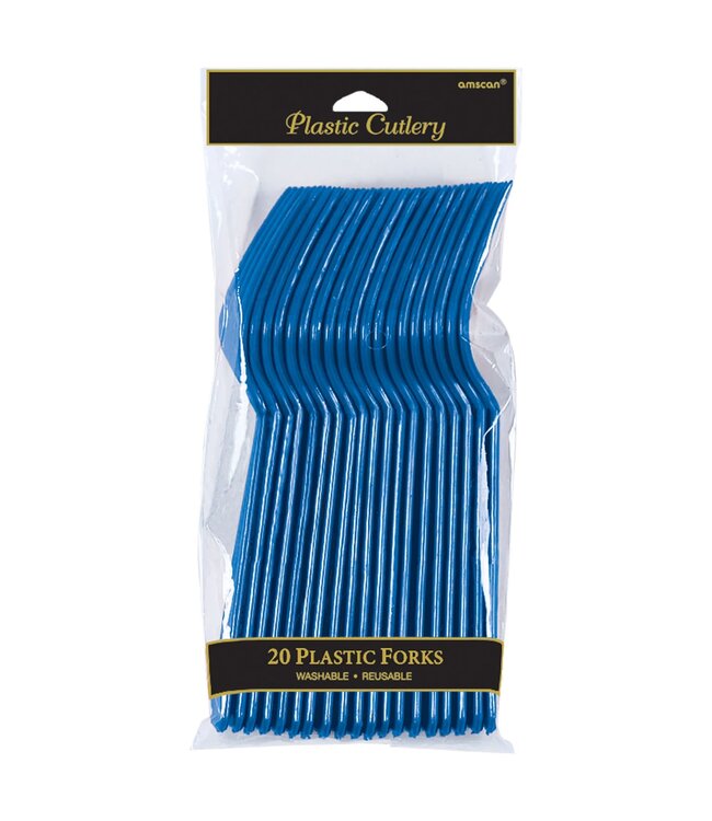 20CT FORK BRIGHT ROYAL BLUE