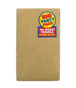 Gold Guest Towels - 40ct
