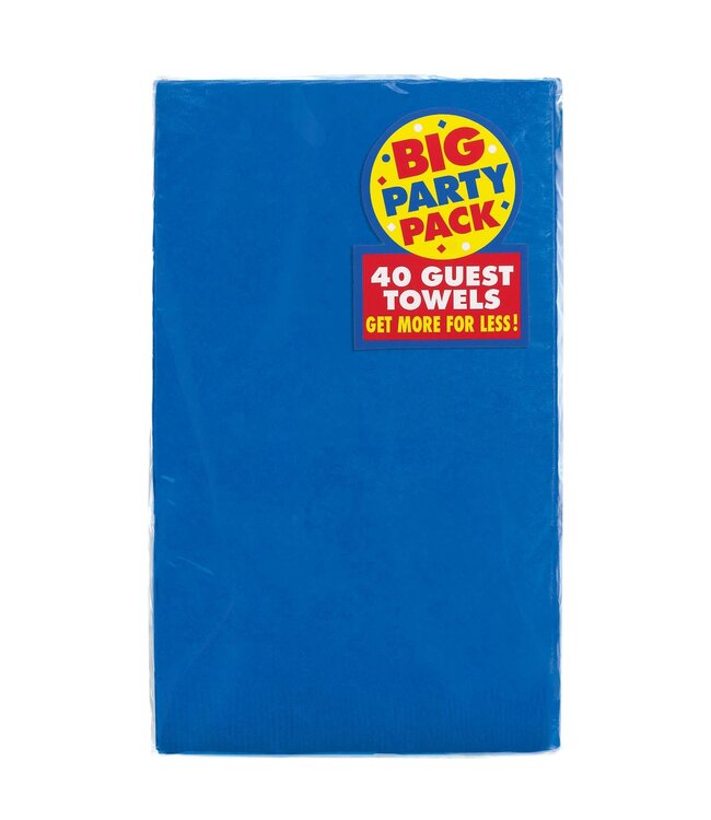 2-Ply Guest Towels, Mid Ct. - Bright Royal Blue