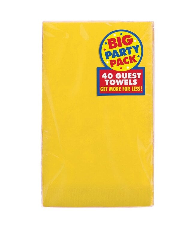 2-Ply Guest Towels, Mid Ct. - Yellow Sunshine