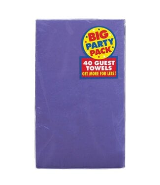 2-Ply Guest Towels, Mid Ct. - New Purple