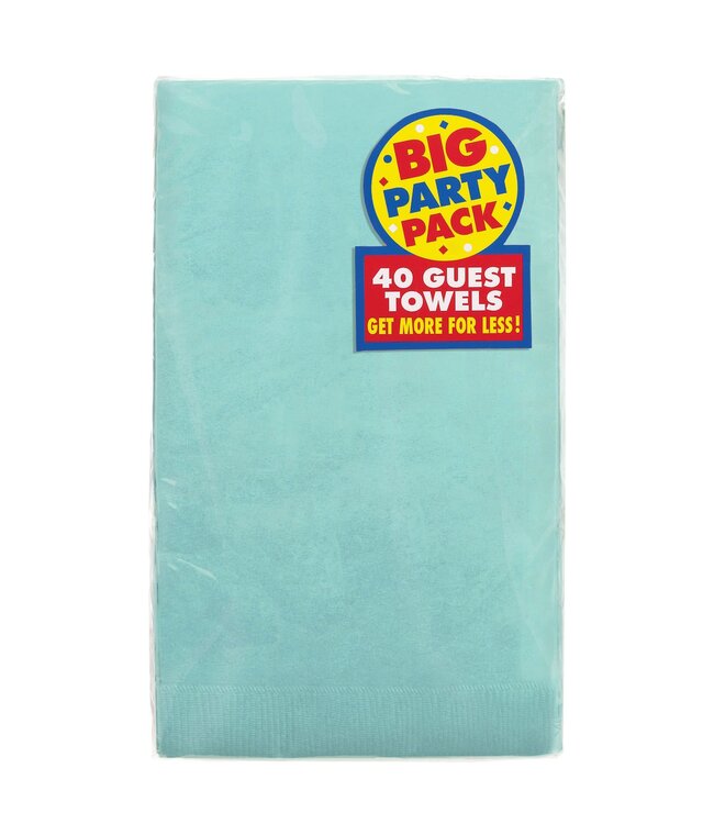 2-Ply Guest Towels, Mid Ct. - Robin's Egg Blue
