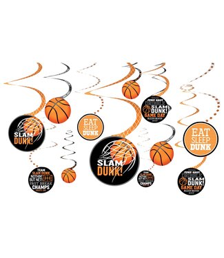 Nothin' But Net Value Pack Spiral Decorations-12ct