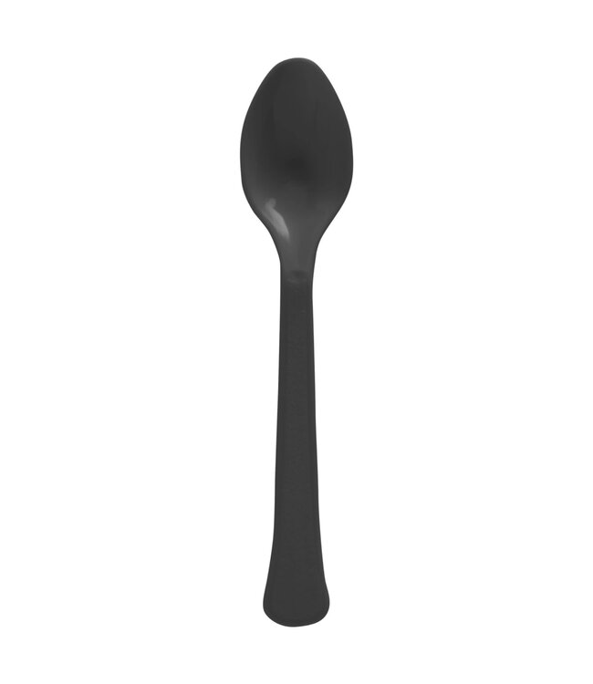 Black Boxed Heavy Weight Spoons - 50ct