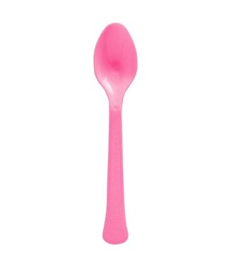50CT SPOONS BRIGHT PINK