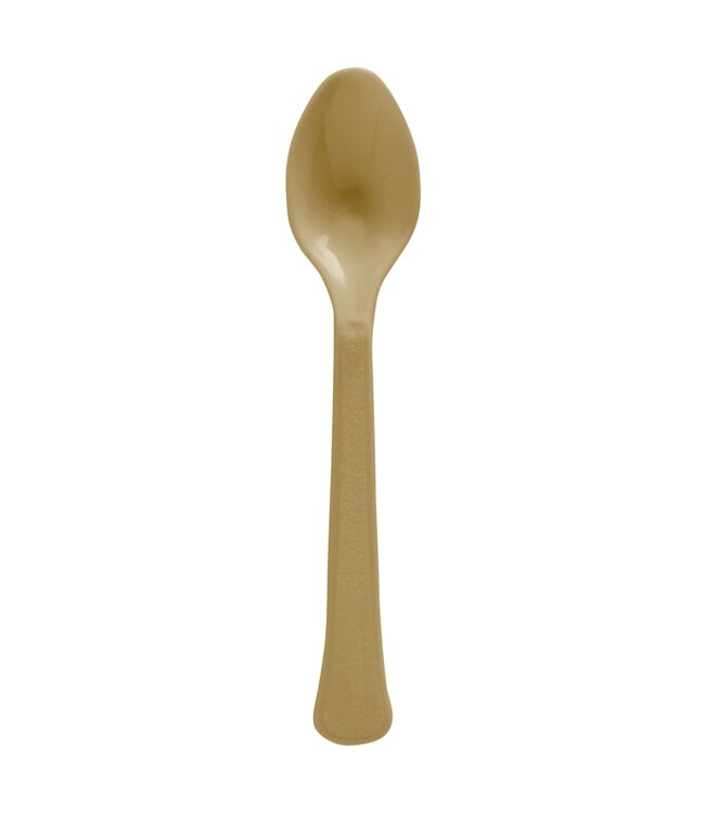 Gold Plastic Spoons - 50ct