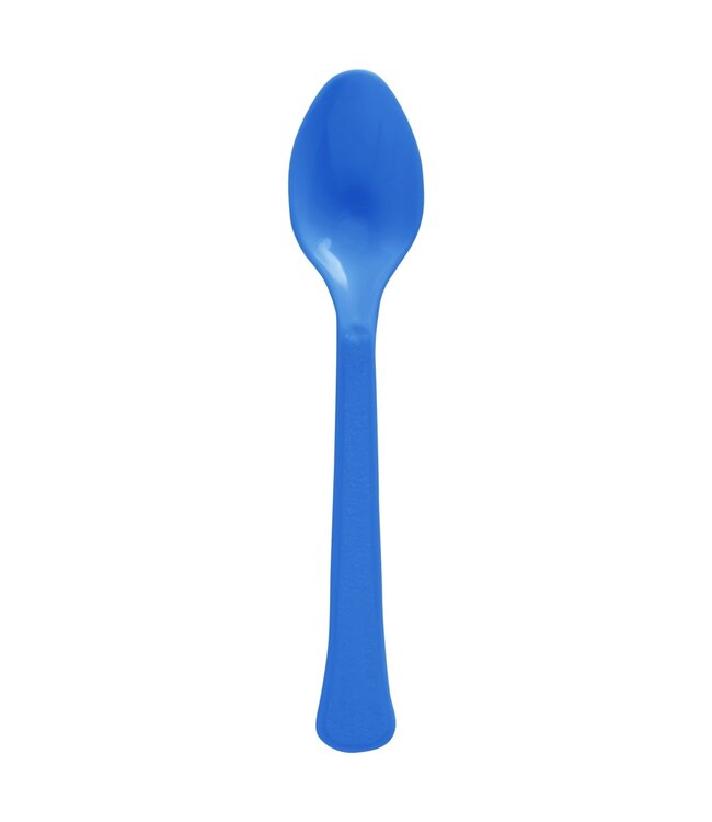 Royal Blue Boxed Heavy Weight Spoons - 50ct