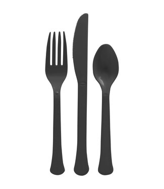 200CT CUTLERY SET BLACK