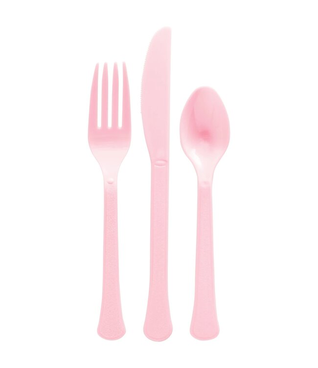 200CT CUTLERY SET PINK