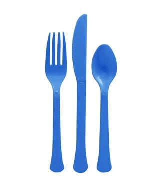 200CT CUTLERY SET ROYAL BLUE