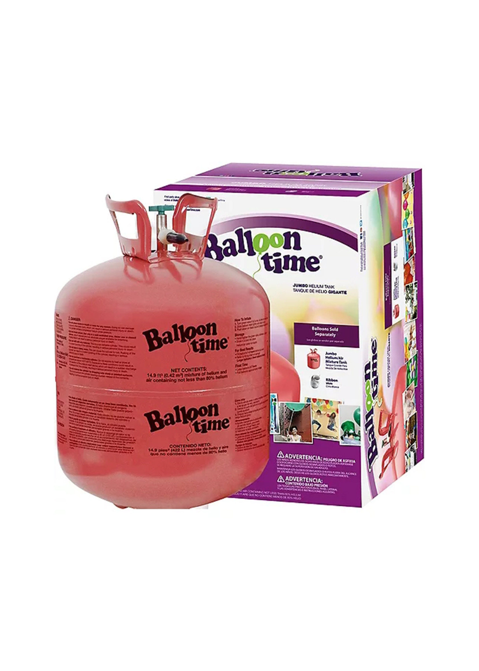 Balloon Time Jumbo Helium Tank 14.9cu ft, 12in