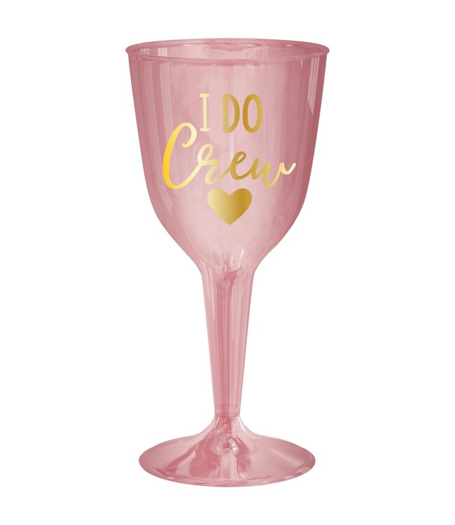 AMSCAN 16ct "I Do Crew" Bachelorette Wine Glasses