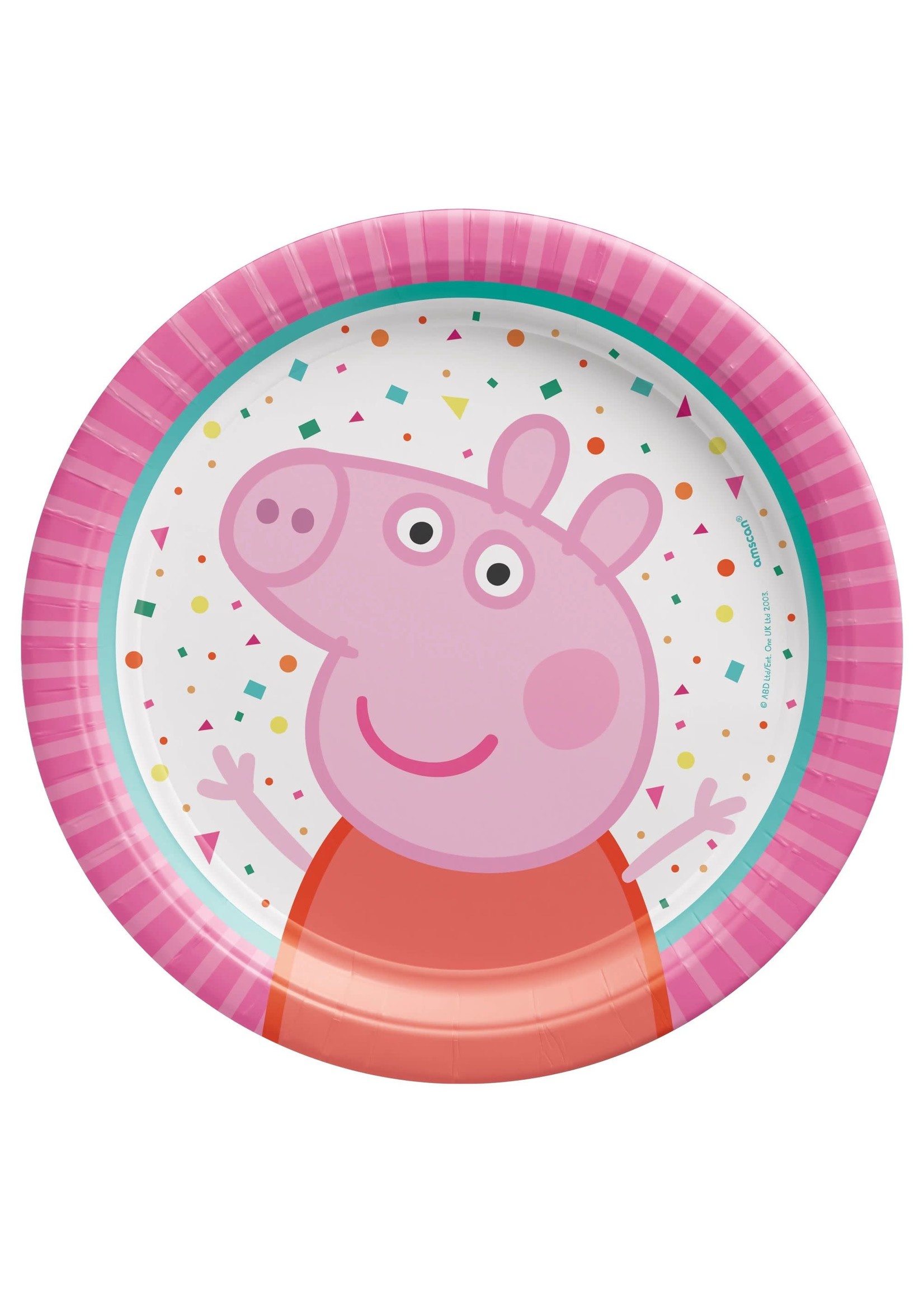Peppa Pig Confetti Party Dessert Plates - 8ct