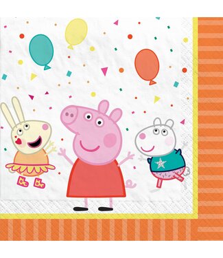 Peppa Pig Confetti Party Lunch Napkins - 16ct