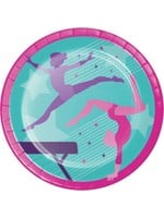 Creative Converting Gymnastics Party Lunch Plates - 8ct