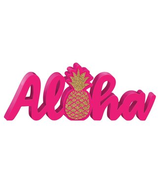 AMSCAN Aloha Standing Wood Sign