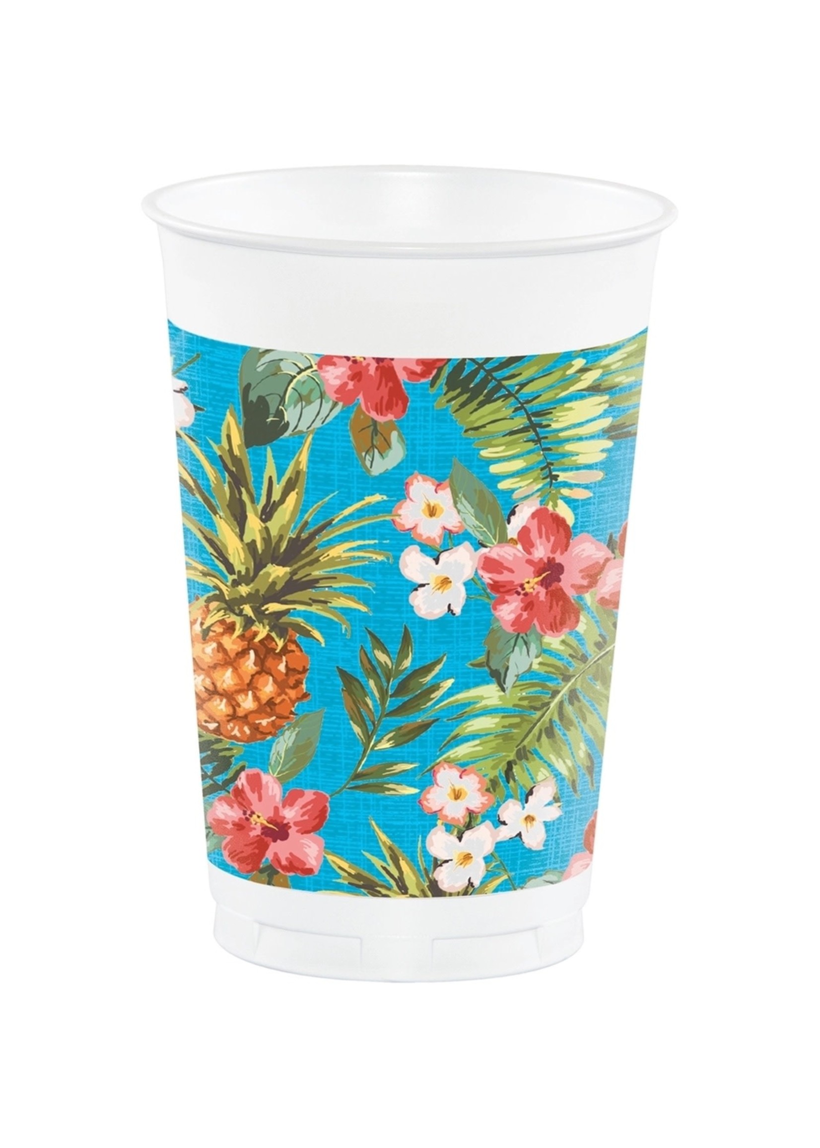 Creative Converting Aloha Pineapple 16oz Cups - 8ct