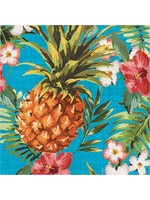 Creative Converting Aloha Pineapple Beverage Napkins - 16ct