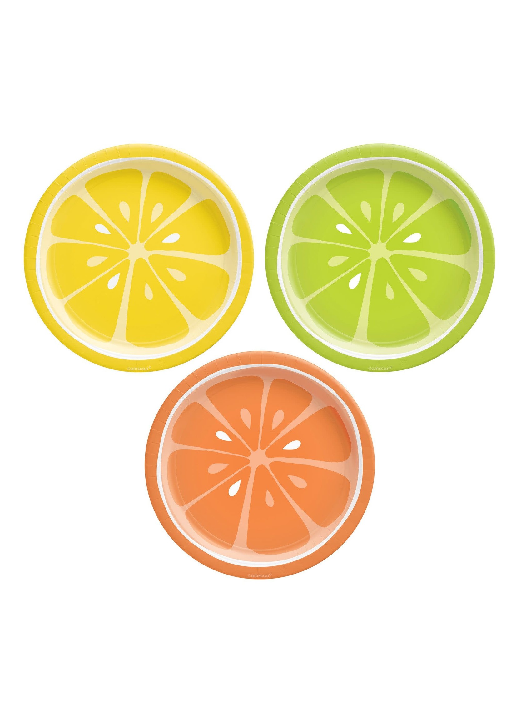 Tutti Frutti Citrus Dessert Plates - 8ct