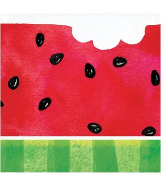 Creative Converting Watermelon Slices Beverage Napkins - 16ct