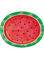 Watermelon Slices Oval Plates - 8ct