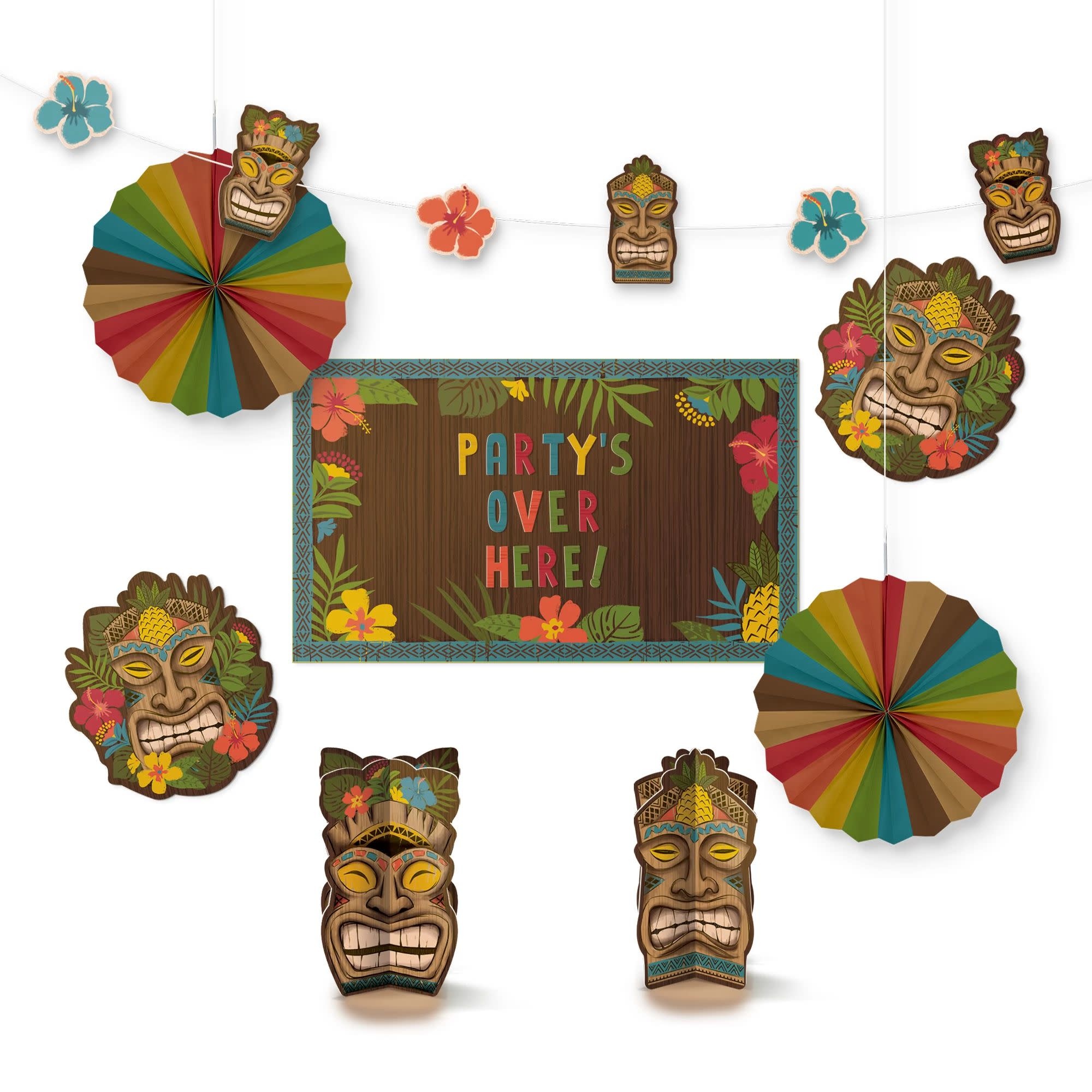 Vintage Tiki Room Decorating Kit Party On!