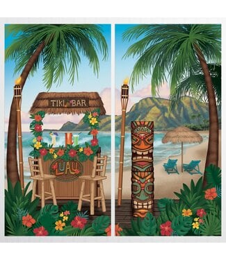 AMSCAN Vintage Tiki Scene Setter