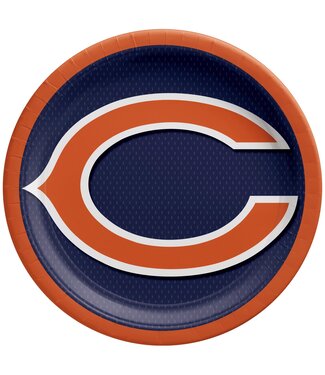 Amscan Chicago Bears Lunch Plates - 8 Count