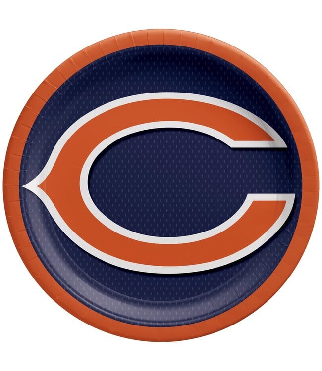 Amscan Chicago Bears Lunch Plates - 8ct
