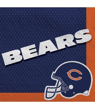 Amscan Chicago Bears Lunch Napkins - 16ct