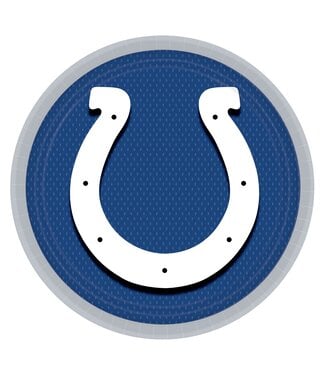 Amscan Indianapolis Colts Lunch Plates - 8 Count